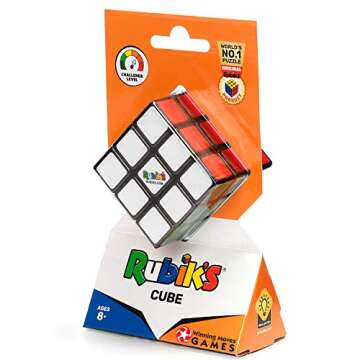 Rubik's Cube 3x3 Puzzle, Original Product, Includes Removable Mod Stickers to Customize, Toy for Kids Ages 8 and Up