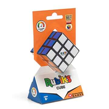 Rubik's Cube 3x3 Puzzle, Original Product, Includes Removable Mod Stickers to Customize, Toy for Kids Ages 8 and Up