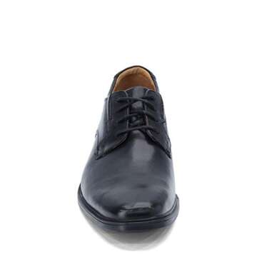 Clarks Men's Tilden Plain Oxford, Black Leather, 9 Medium US
