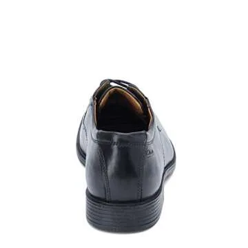 Clarks Men's Tilden Plain Oxford, Black Leather, 9 Medium US