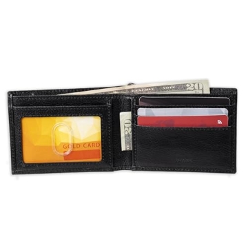Dickies Men's Bifold Wallet with ID Window and Credit Card Pockets