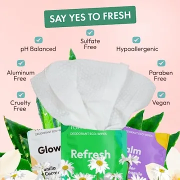 FOMIN Travel Deodorant Wipes - 50 Count Variety Pack