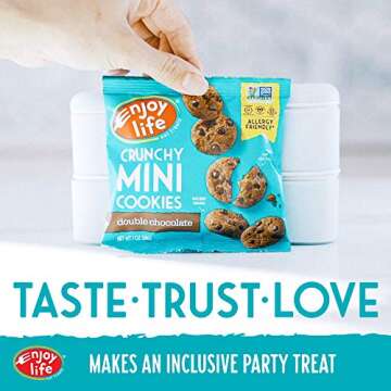Enjoy Life Crunchy Mini Cookie Snack Packs, Gluten-Free, Dairy- Free, Nut-Free and Soy-Free, Sugar Crisp, (Pack of 6)