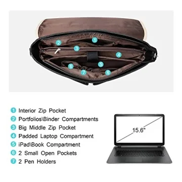 Stylish LOVEVOOK Laptop Bag for Women Up to 15.6 Inches