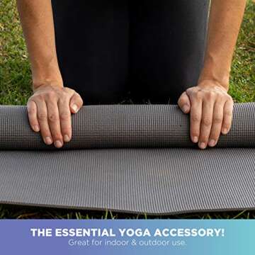 Bean Products Yoga Mat 1/4"x72" Extra Thick 14 Colors Non-Toxic Phthalate Free Clean PVC (TM) Hot Pink