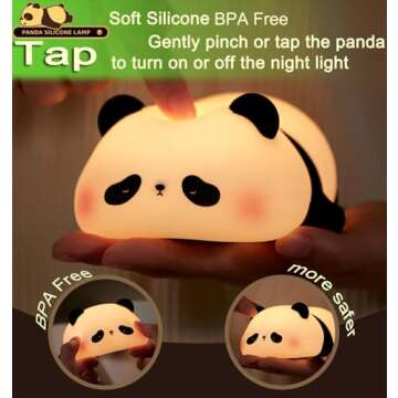 DREAMING MY DREAM Panda Night Light - Perfect for Kids