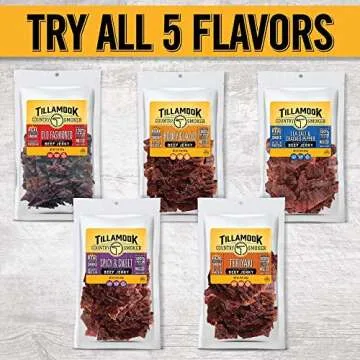 Tillamook Country Smoker Real Hardwood Smoked Beef Jerky, Honey Glazed, 10 Ounce