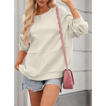 Dokotoo Women's Long Sleeve Tunic Tops - Comfy & Stylish