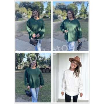 Dokotoo Women's Long Sleeve Tunic Tops - Comfy & Stylish