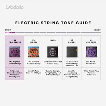 D'Addario XL ProSteels Electric Guitar Strings for Brighter Tone