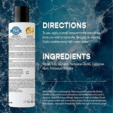 Wet Original Water Based Lube, Best Premium Gel Personal Lubricant, Longest Lasting Formula Condom-Safe (Vegan, Ph-balanced, Hypoallergenic, Paraben-free) 5 Ounce