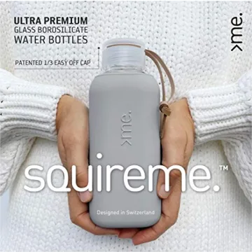SQUIREME Y1 Eco-Friendly Borosilicate Glass Water Bottle