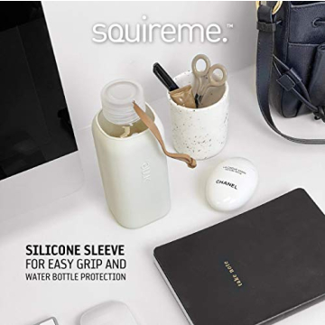 SQUIREME Y1 Eco-Friendly Borosilicate Glass Water Bottle