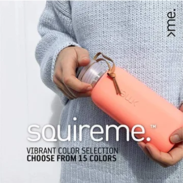 SQUIREME Y1 Eco-Friendly Borosilicate Glass Water Bottle
