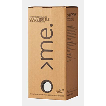 SQUIREME Y1 Eco-Friendly Borosilicate Glass Water Bottle