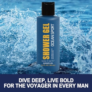 Men's Bath and Body Gift Set with Ocean Freshness