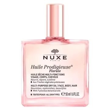 NUXE Huile Prodigieuse Floral - Organic All-in-One Oil for Body, Face & Hair. Radiant Looking Glow a...