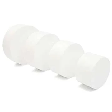 Bright Creations Round Foam Cake Dummy Set, 4 Tiers for Display, Arts and Crafts (White)