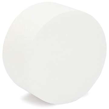 Bright Creations Round Foam Cake Dummy Set, 4 Tiers for Display, Arts and Crafts (White)