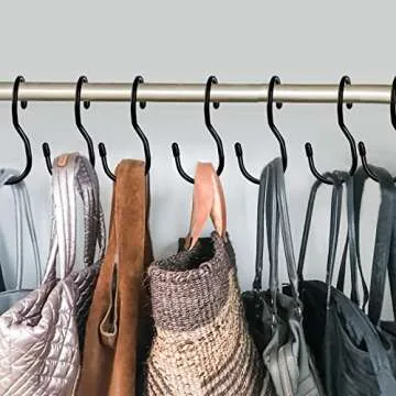 12 Pack Purse Hanger - Stylish Closet Organization Solution