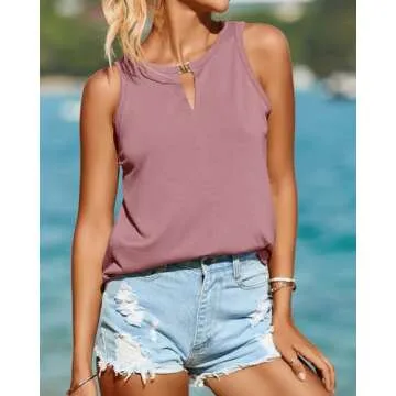 SimpleFun Women's Sleeveless Tank Top for Summer Style