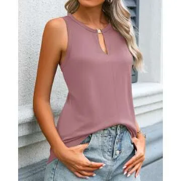 SimpleFun Women's Sleeveless Tank Top for Summer Style