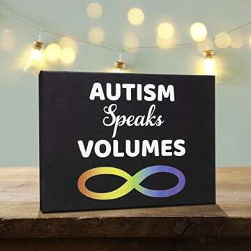 Autism Awareness Gifts - JennyGems Handmade Wood Sign