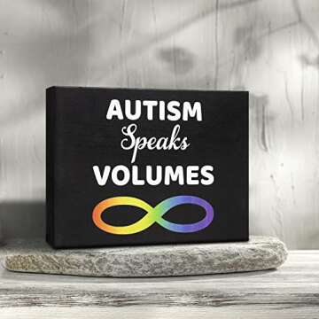 Autism Awareness Gifts - JennyGems Handmade Wood Sign