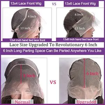 13x6 Deep Wave Lace Front Wigs Human Hair 26inch Glueless Wigs Human Hair Pre Plucked Deep Wave Wigs for Women Human Hair 180% Density Curly Lace Front Wigs Human Hair