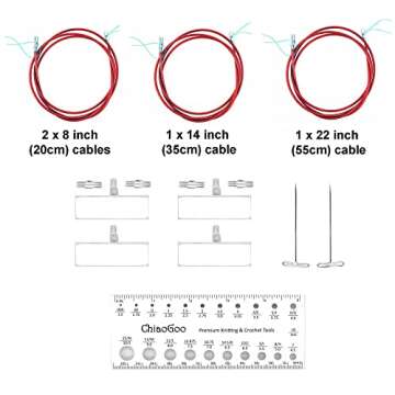 ChiaoGoo Tunisian Crochet Hook Set with Bag