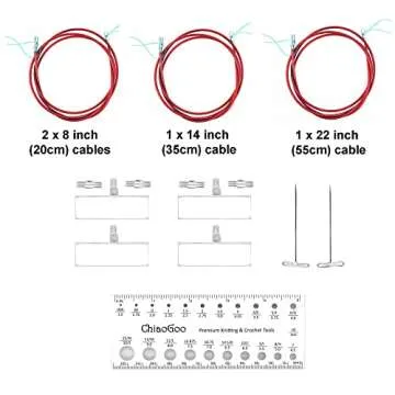 ChiaoGoo Tunisian Crochet Hook Set with Bag
