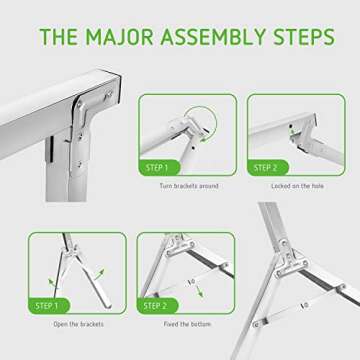 VIVOSUN 4ft T5 Grow Light System with Adjustable Stand Rack