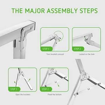 VIVOSUN 4ft T5 Grow Light System with Adjustable Stand Rack