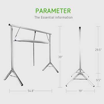 VIVOSUN 4ft T5 Grow Light System with Adjustable Stand Rack