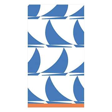 Caspari Light Blue Paper Guest Towel Napkins - Set of 60