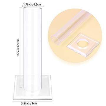 OAOLEER 10inch Scrunchie Holder Stand,Clear Jewelry Organizer for Teen Girl Women Gifts, The Perfect Scrunchy Display Organizer