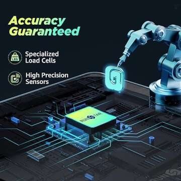 550lb Bathroom Digital Scale for Body Weight with Ultra-Wide Platform and Large LCD Display, Accurat...
