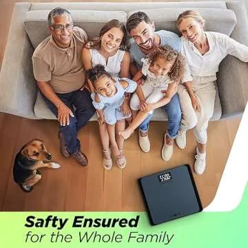 550lb Bathroom Digital Scale for Body Weight with Ultra-Wide Platform and Large LCD Display, Accurate High Precision Scale with Extra-High Capacity