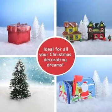 PREXTEX Artificial Snow Roll - Large Snow Blanket for Christmas Table Decor and Holiday Decorations - White Christmas Decor for Christmas Village Sets, Christmas Party Decorations, and Table Runners