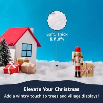 PREXTEX Artificial Snow Roll - Large Snow Blanket for Christmas Table Decor and Holiday Decorations - White Christmas Decor for Christmas Village Sets, Christmas Party Decorations, and Table Runners