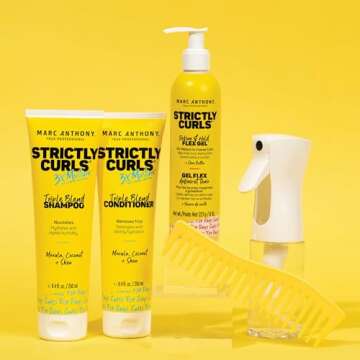 Marc Anthony Define & Hold Flex Hair Styling Gel, Strictly Curls - Medium to Coarse Curls - High Hold, Long-Lasting Frizz Control & Added Shine with Shea Butter - Anti-Frizz Hair Products for Women