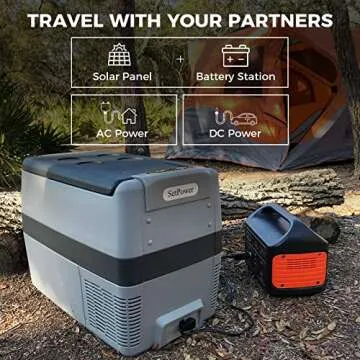 Setpower AJ30 Portable Refrigerator,Portable Freezer,32 Quart Electric Cooler,Car Refrigerator,12/24V DC Cable & 110/240V AC,Car Fridge for Camping,Truck,RV,Travel,Fishing