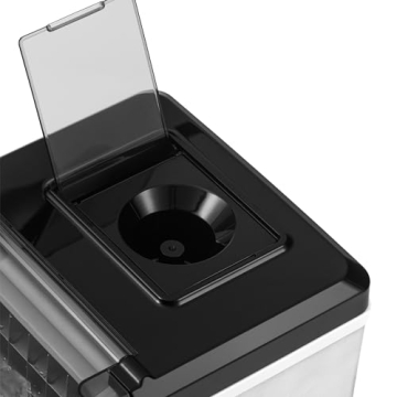Newair Countertop Clear Ice Maker, 45lbs/Day Ice Cube Machine, Self-Cleaning Function and Custom Ice Thickness, Portable Ice Maker, 24H Timer, Ideal for Home Office and Outdoor Bar, Stainless Steel