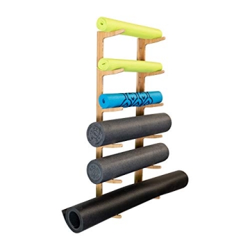 Foam Roller Yoga Mat Rack for Yoga Storage Solutions