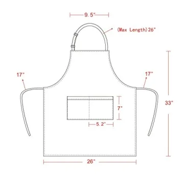 Yotache Adjustable Chef Apron Set for Adults