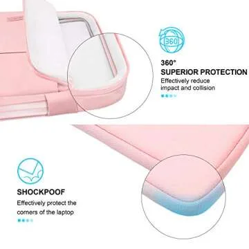 Lacdo 360° Protective Laptop Sleeve for 13 Inch Devices