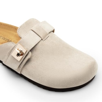 DREAM PAIRS Women's Comfortable Slip-On Clogs with Support