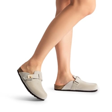 DREAM PAIRS Women's Comfortable Slip-On Clogs with Support