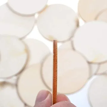 BCP 40-piece Round Wood Cutout Circles for Crafts