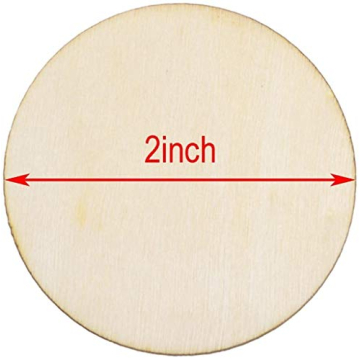 BCP 40-piece Round Wood Cutout Circles for Crafts